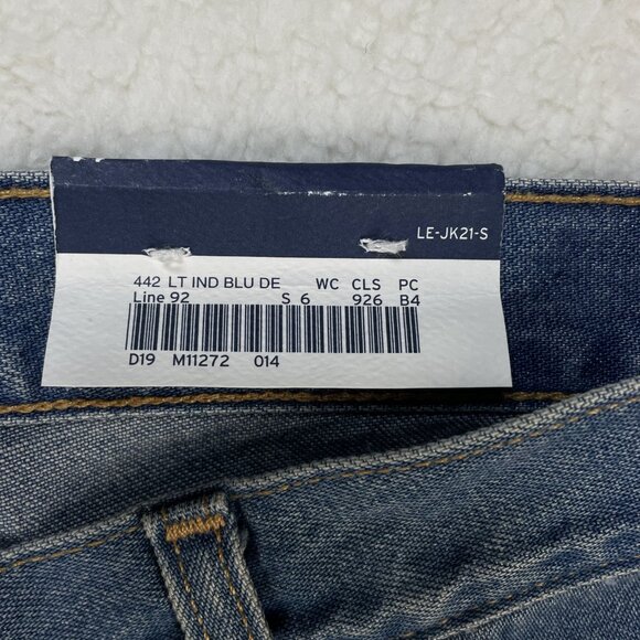 Lands' End Jeans Womens Sz 14 Blue Capri Wide Leg High Rise Waist 34x24 NWT - Picture 11 of 14